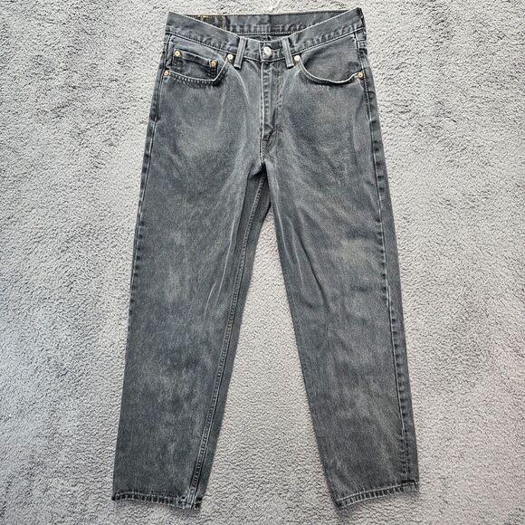 Levi's 550 Jeans Men 32x32 Black Relaxed Fit Dark Wash Denim Western 100% Cotton - Picture 1 of 11